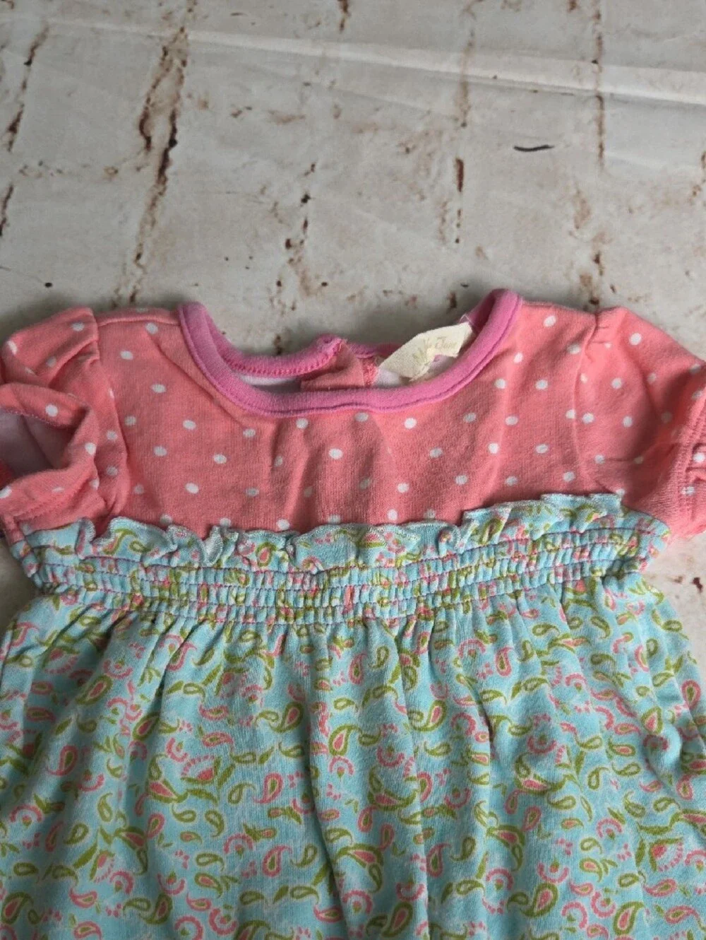 Matilda Jane Pink and Light Blue Paisley One-Piece